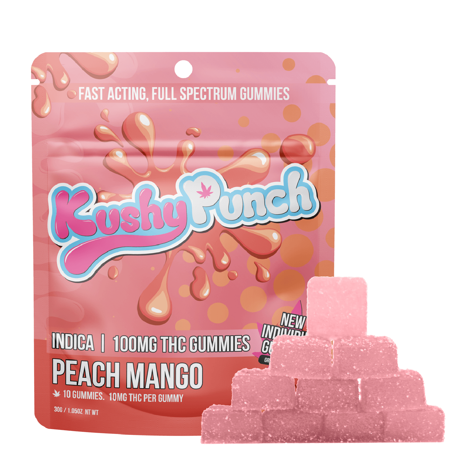 Indica Peach Mango Gummies