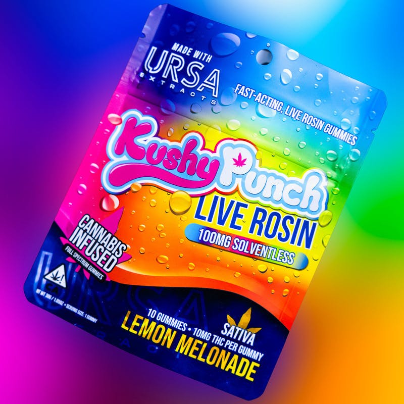 Lemon Melonade Live Rosin Gummies (Kushy Punch x URSA)